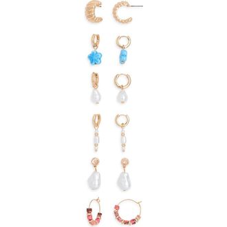 BP. Set of 6 Assorted Earrings in Multi at Nordstrom