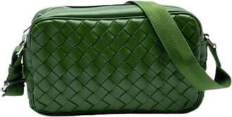Bottega Veneta Pre-owned Cross Body Bags, female, Green, Size: ONE SIZE Pre-owned Vintage Cross Body Bag