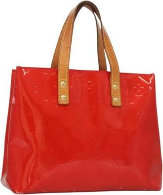 Louis Vuitton Tweedehands leren Louis Vuitton tassen - Dames - Vintage Handtas - Rood - ONE Size - Leer - Vintage