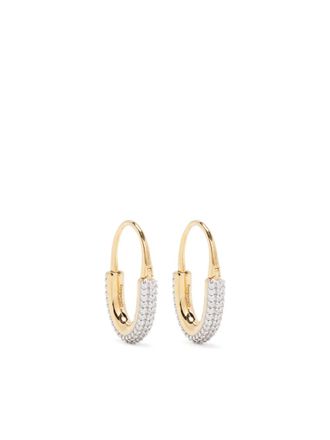 Otiumberg Roscida hoops - women - 14kt Gold Vermeil/Cubic Zirconia - One Size
