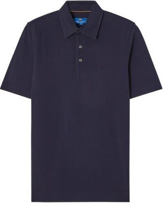 Robert Talbott Walker Short Sleeve Polo in Navy at Nordstrom, Size Xx-Large