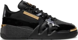 Giuseppe Zanotti Talon Sneakers - Heren - Sneakers - Zwart - 40 EU - Leer - Schoenen