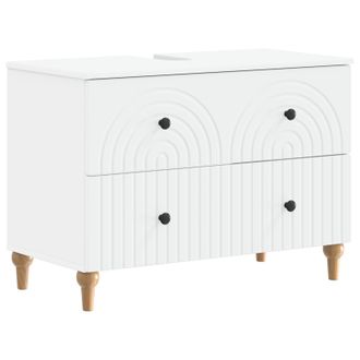 vidaXL Mueble De Lavabo Para Ba&ntilde;o Alkmaar Blanco 82 X 41 X 59 Cm Vidaxl