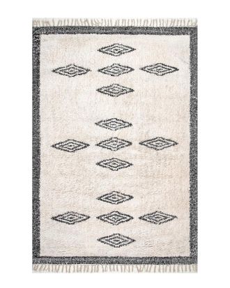 nuLOOM Nuloom Rosa Tassel Hand-Loomed Rug
