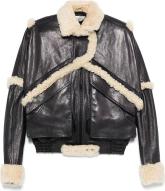 Magda Butrym Giacca in shearling - Blu