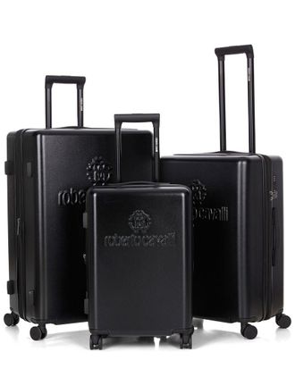 Roberto Cavalli 3pc Expandable Hardcase Luggage Set