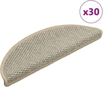vidaXL Vidaxl - Alfombra Autoadhesiva Escalera Sisal 30 Uds Verde Claro