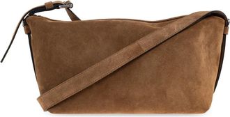 Moschino Su&egrave;de Schoudertas - Heren - Schoudertassen - Bruin - ONE Size - Su&egrave;de - Tassen