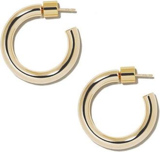 Jennifer Fisher Lilly huggie-hoop earrings - women - 14k Gold Plated Brass - One Size