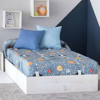 Confecciones Paula Edred&oacute;n Ajustable Galaxia Blanco, 90