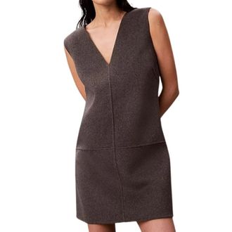 Calvin Klein Short Dresses, female, Brown, XS, Top