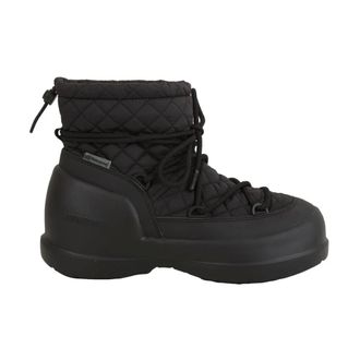 Moon Boot Fitness, Dames, Zwart, 40 EU, Polyester, Mezzaluna Quilted Mid Boot