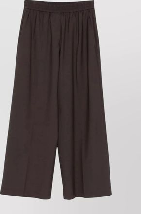 Brunello Cucinelli wide leg trousers elastic waistband