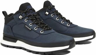 Timberland Wanderschuh TIMBERLAND FIELD TREKKER MID LACE UP SNEAKER, Herren, Gr. 41,5, blau (navy), Leder, Schuhe Wanderschuh, Wintersneaker, Sneaker, Winterschu