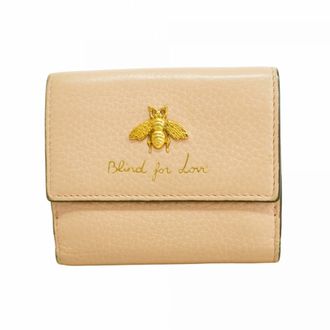 Gucci Pink Leather Wallet (Tri-Fold) (Pre-Owned)