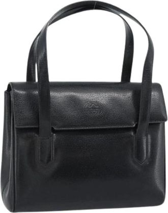 Gucci Pre-owned Vintage Hand Bag - Dames - Vintage Handtas - Zwart - ONE Size - Leer - Vintage