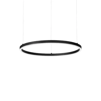 Netlighting ORACLE Slim DALI Non-Dimmable Round 50cm Integrated LED Pendant Ceiling Light Black 4000K