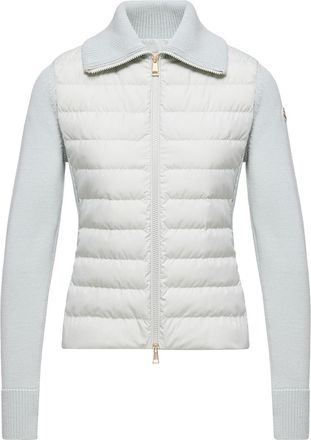 Moncler Moncler Padded Wool Zip-up Cardigan, Women, Green, Size: Xs