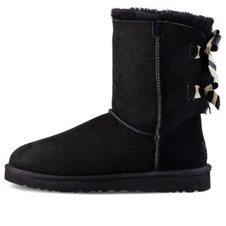 UGG (WMNS) UGG Bailey Bow Stripe 1090941-BLK