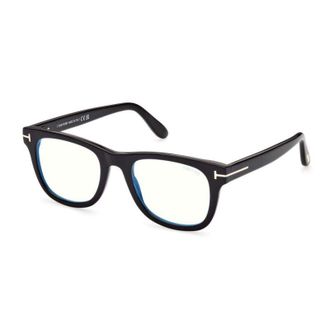 Tom Ford FT5820-B 001 Shiny Black/Clear Blue Light Block 50mm