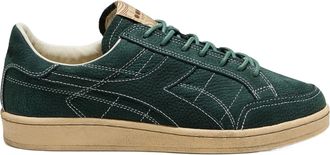 Diadora Textured Dark Green Low-Top Sneakers