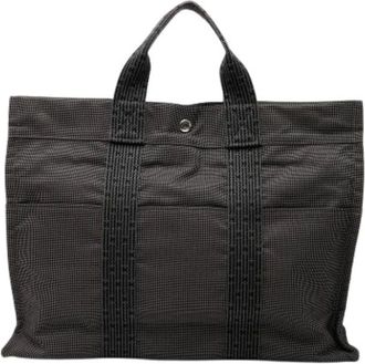 Herm&egrave;s Pre-owned Tote Bags, female, Gray, Size: ONE SIZE Pre-owned Herline Tote MM