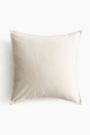 H&M Kissenh&uuml;lle aus Leinenmix - Hellbeige