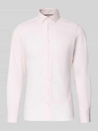 Olymp Level 5 Slim Fit Business-Hemd mit Kentkragen in Hellrosa, Gr&ouml;&szlig;e 38