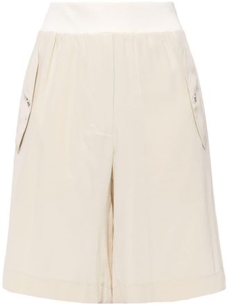 Helmut Lang Bomber zijden shorts - Beige