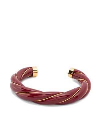 Aur&eacute;lie Bidermann Diana twisted bracelet - Oro
