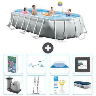 Intex Piscina Prism Frame Oval - 503x274x122 Cm - 9-piezas S565