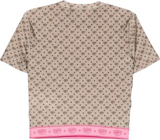 Chiara Ferragni 146 T-shirt - Dames - T-shirts - Beige - XS - Tops
