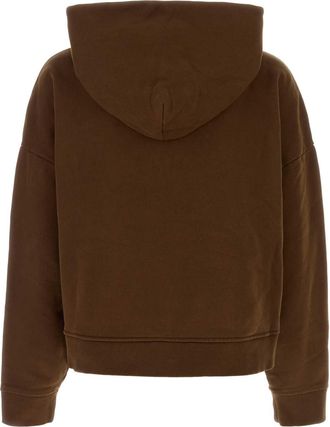 Entire studios Mens Hood Sweatshirt Brown Cotton Sweater