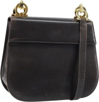 Ferragamo Pre-owned Schoudertas - Dames - Vintage Schoudertas - Bruin - ONE Size - Leer - Vintage