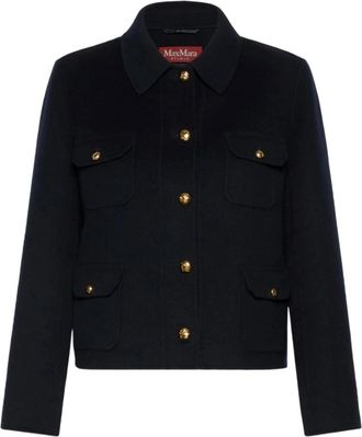 Max Mara Venere Jas - Dames - Zomerjassen - Blauw - L - Jassen