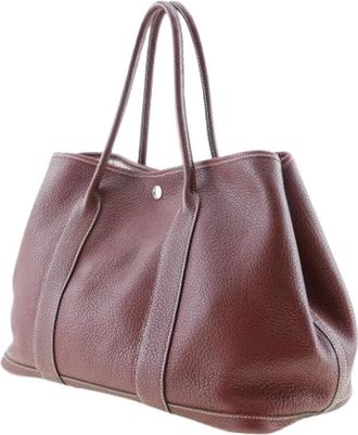 Herm&egrave;s Pre-owned Garden Party PM Negonda Tote Bag - Dames - Vintage Shopper - Rood - ONE Size - Leer - Vintage
