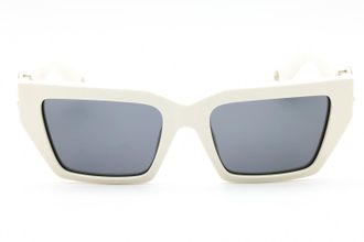 Roberto Cavalli Logo-Embellished Square Sunglasses - White