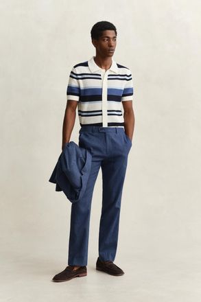 GANT Men Linen Blend Suit Pants (54) PERSIAN BLUE