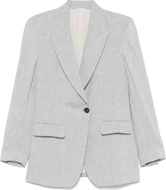 Brunello Cucinelli Blazer monopetto - Grigio