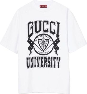 Gucci Cotton Jersey Printed T-shirt White 798115-XJGU9-9074