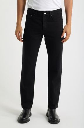 Frame Denim The Straight Leg Jeans in Black at Nordstrom, Size 38