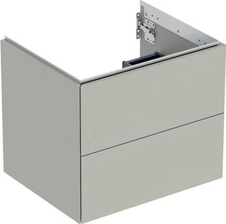 Keramag Geberit One Mueble Bajo Lavabo, 2 Cajones, 59.2x50.4x47cm