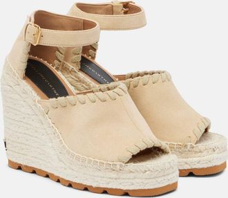 Stella McCartney Espadrillas in suede sintetico con zeppa