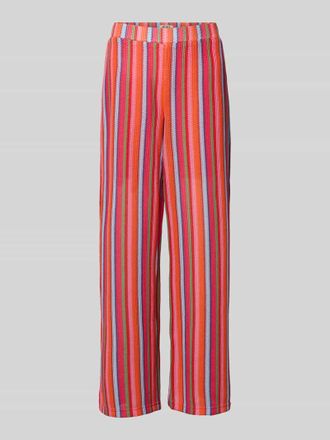 Ichi Hose im Allover-Look Modell LIBELLA in Pink, Gr&ouml;&szlig;e XXL