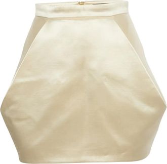 Balmain Minigonna con zip - Toni neutri