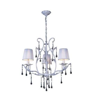 Netlighting Flur Pendant Round 3 Light E14 White French Gold