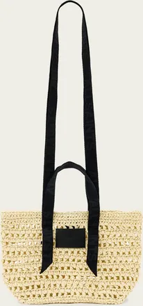 AllSaints Celayne Crochet Paper Mesh Bag