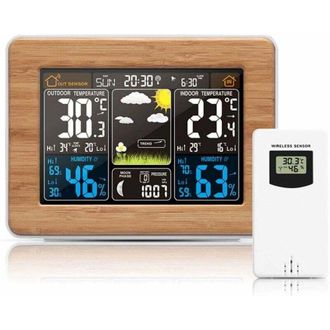 OEM Estaci&oacute;n Meteorol&oacute;gica Digital Inal&aacute;mbrica - Pantalla A Color De 4 A 6,9 Pulgadas - Pron&oacute;stico Del Tiempo Y Alarma - Temperatura Y Humedad Interior/ex