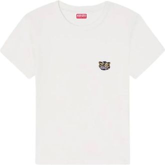 Kenzo Wild Tiger T-shirt - Dames - T-shirts - Wit - M - Tops