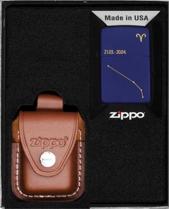 OEM Juego De Encendedores Zippo Con Dise&ntilde;o De Aries Del Zodiaco Regalo De Aries N.&deg; 4